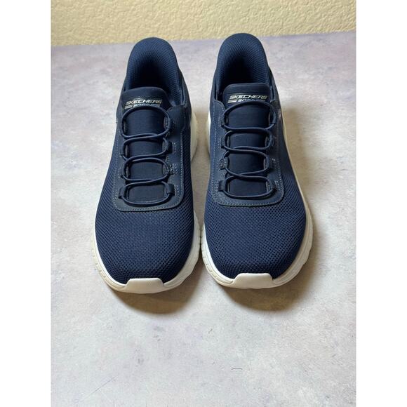 SKECHERS BOBS SPORT Slip-ins Memory Foam Slate Blue Men’s 8 SN 118303 main image 4